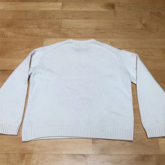 Tory Sport Loose Fit Wool 'Grumps' Pixel Crew Neck Sweater - Picture 4 of 9